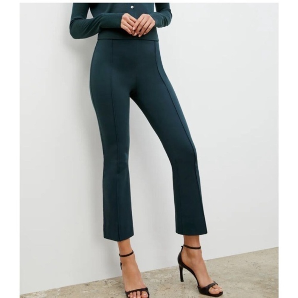 MM Lafleur Pants Shiloh Ponte Flare in Deep Sea